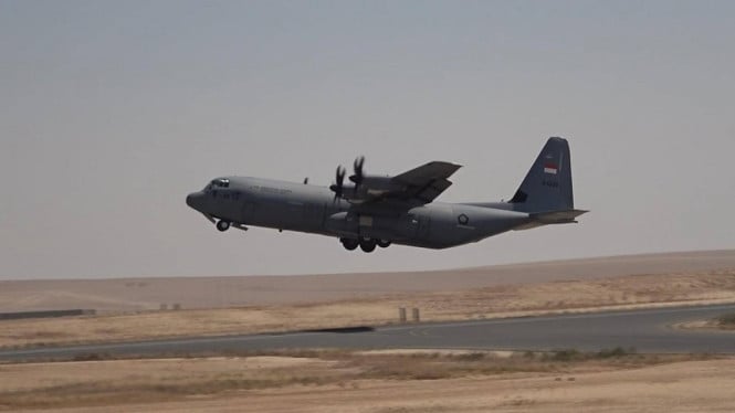 Dua Hercules TNI AU Kembali Terjunkan 10,3 Ton Bantuan Kemanusiaan ke Gaza