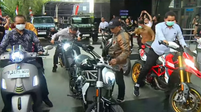Sejumlah motor disita KPK terkait OTT Wamenaker Immanuel Ebenezer