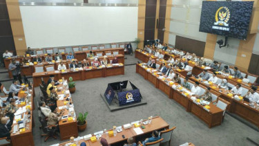 Ketua Komisi VIII DPR RI Marwan Dasopang dalam rapat RUU Haji dan Umrah