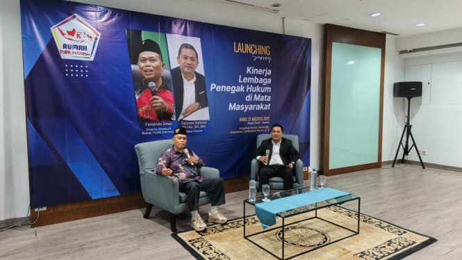 Survei Rumah Politik: Polri dan Kejagung Lembaga Penegak Hukum Terbaik