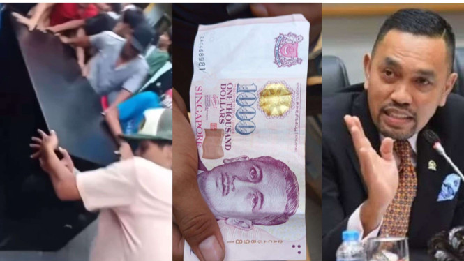 Brankas Milik Sahroni Dijarah Massa, Duit Pecahan 1.000 Dolar Singapura Ikut Disawer di Tengah Kericuhan