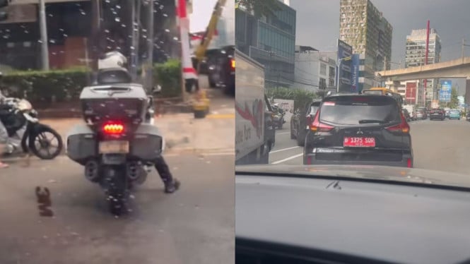 Viral Aksi Pria Buntuti Mobil Pejabat Pakai Patwal di Hari Libur, Tujuannya Bikin Kaget