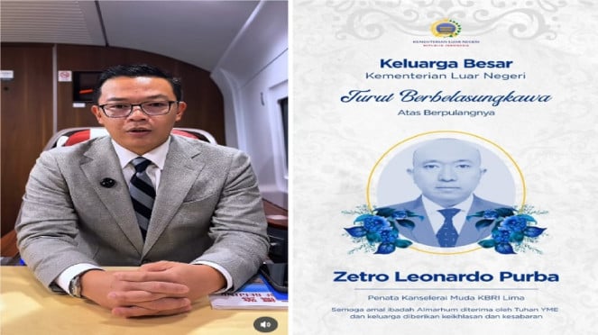 Suggyono, el Ministro de Asuntos Exteriores (Ministro de Relaciones Exteriores, acordó la muerte de diplomáticos en la Embajada Indonesia