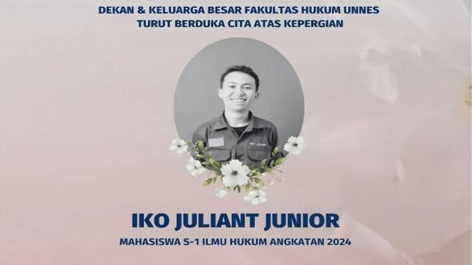 Mahasiswa FH Unnes Iko Julianti Junior meninggal dunia usai demo di Semarang