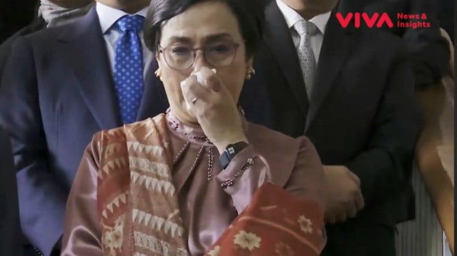 Tangis Sri Mulyani, Sertijab 