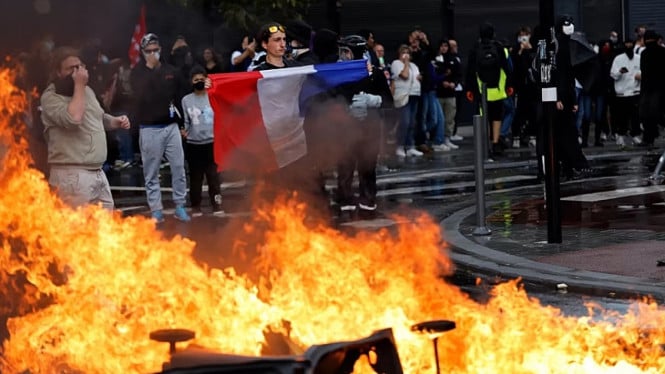 Prancis Prediksi Aksi Demo Besok Rusuh, Puluhan Ribu Polisi Dikerahkan