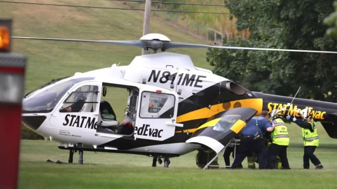 Cinque agenti di polizia sono stati colpiti negli Stati Uniti, Pennsylvania, USA, Tiga.