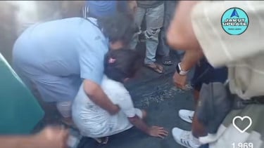 screenshoot lokasi kecelakaan Innova tabrak pengemudi sepeda listrik