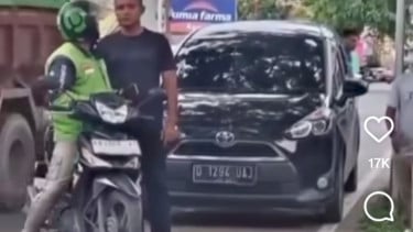 La captura de pantalla TNI golpeó a Ojol.