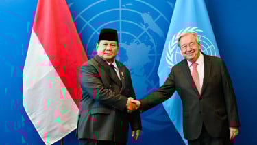 Prabowo ha tenuto un incontro bilaterale con il segretario generale delle Nazioni Unite