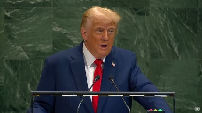 El presidente de los Estados Unidos, Donald Trump, hizo una declaración en la Asamblea General de la ONU, (9/23)