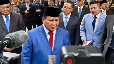 El presidente Prabowo hizo un comunicado de prensa en Nueva York