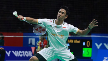 Tunggal putra Indonesia Alwi Farhan