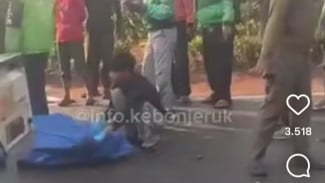 Detik-detik Kecelakaan Maut di Daan Mogot, Pengendara Motor Tewas Terlindas Truk Boks