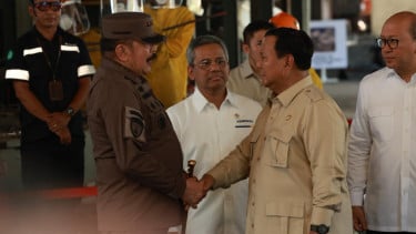 Presiden Prabowo dan Jaksa Agung Burhanuddin di Bangka Belitung