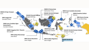 El mapa de la nueva escuela Garuda y la transformación en Indonesia es 2025