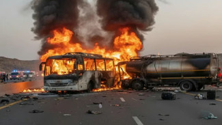 Bus Rombongan Jemaah Umrah Kecelakaan di Madinah, 45 Orang Tewas