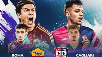 AS Roma vs Cagliari Sedang Berlangsung, Live di ANTV Dini Hari Ini