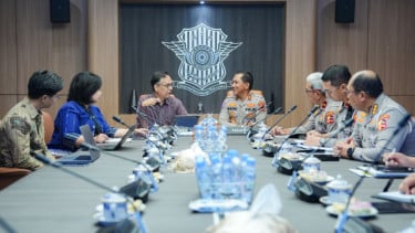 Kakorlantas Polri Irjen Wibowo menerima audiensi Kemenko Infrawil