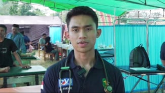 Pascagempa NTT, Pusdokkes Polri Layani 120 Warga di Posko Pengungsian Reo